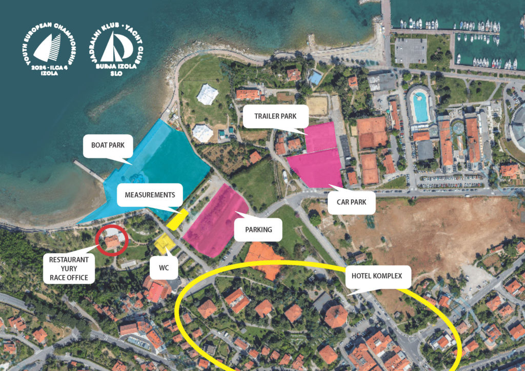 Venue map 2024 ILCA 4 Youth Europeans